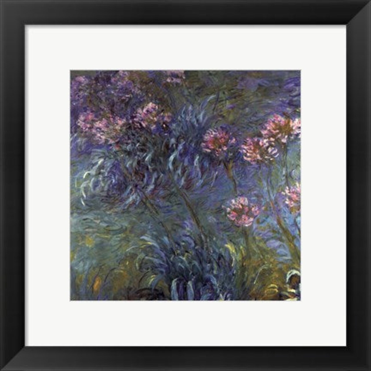 Framed Art Jewelry lilies by Claude Monet Wall Decor 18x24 Artwork